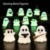 Adornos de Fantasma Luminoso para Halloween, Decoraciones Creativas de Escritorio, Figuras de Fantasma Pequeñas Brillantes Transfronterizas, Accesorios para Micro Paisajes