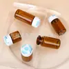 Botella de Vidrio para Muestras 5ml Frasco de Bayoneta Marrón 10ml Botella para Polvo Liofilizado 3ml Botella Marrón para Esencia Ampolla