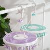Sanhe 24-clip Simple Round Drying Rack com placa à prova de poeira Multi-clip Secagem de roupas Meias Cabide Roupas Penduradas Roupas Cuecas
