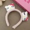 Bonita diadema de gato con orejas de gato de piel negra, diadema de peluche de leopardo, accesorios para el cabello de dibujos animados.
