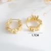 Aretes de Aro Liso Brillante de Diseño Irregular para Mujer Europeos y Americanos Transfronterizos Wish Más Vendidos Aretes Estilo Metal Aretes Geometría Moderna