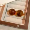 Brincos Marrons Agulha de Prata 925 Estilo Maillard para Mulheres, Luxo Acessível, Retrô, Brincos de Alta Qualidade, Brincos Simples e Versáteis Atacado