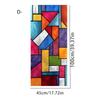 Pegatina de Vidrio Geométrica Colorida Europea para Ventana Baño Baño Opaca Removible Electrostática Vidrio Mate