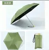 Guarda-chuva Plano UV 50% de Desconto 6 Varetas Ultraleve Portátil Mini Guarda-sol Anti-UV Vinil Dobrável Bolso para Calça Guarda-chuva Cápsula