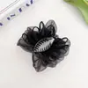 Novo Prendedor de Cabelo Estilo Francês Outono/Inverno, Elegante e Fashion, Rede Nuvem, Pinça Média