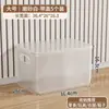 Caja de almacenamiento transparente para uso doméstico, caja de almacenamiento de juguetes y bocadillos, organizador de ropa, cesta de almacenamiento para armario, caja de ropa, caja de plástico
