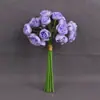 Artículo Popular de Tendencia en Tiktok: Ramo Pequeño de Peonías de 27 Cabezas con Jarrón, Flores Artificiales para Decoración, Decoración de Sala de Estar