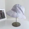 Sombrero de Cubo con Visera Bloque de Color Estilo Hepburn para Mujer, Sombrero de Tela para Protección Solar de Verano, Sombrero de Tela Plegable para Viajes al Aire Libre