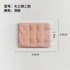 Grande Tres Filas Dos Hebillas 3.8 Hebilla de Extensión de Ropa Interior Embalaje Separado Hebilla de Extensión de Sujetador Gancho de Hebilla Accesorios Acero Inoxidable