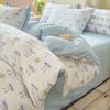 Conjunto de Quatro Peças de Lençóis e Capas de Edredom Estilo Ins de Qualidade Classe A para Casa, Conjunto de Roupa de Cama com Capa de Edredom de Algodão Lavado Estilo Fresco, Conjunto de Três Peças
