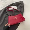 Bolso de Hombro Elegante de Color Sólido de Alta Calidad, Moderno y Sencillo, Bolso Versátil para el Trabajo, Bolso de Axila con Diseño de Nicho para Mujer