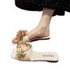 Sensación de alta gama hermosas exquisitas pies que no se cansan verano con falda para salir clip en los pies sandalias de estilo hada combinan con todo clip en los dedos flores