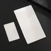 Tarjeta de Negocio Metálica Nueva Pequeña de Acero Inoxidable en Blanco 78*43*0.8mm, Acabado Cepillado, Se Puede Grabar, Tarjeta Metálica de Acero de Titanio, Conmemorativa