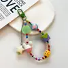 Pulsera de Cuentas Min Letras Nueva de Moda para Niñas, Colgante Lindo para Bolsa, Llavero de Coche, Regalo de Máquina de Garra