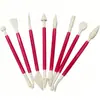 Set de 8 Piezas de Plumas para Tallar, Cuchillo para Tallar Fondant de Pastel, Herramientas de Corte, Set de Herramientas para Tallar Arcilla y Horneado