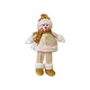 Chuangda Transfronterizo Nuevo Muñeco de Navidad Papá Noel de Terciopelo Muñeco de Nieve Adornos para Ventana Regalos de Navidad
