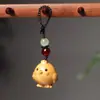 Sândalo Dourado Nova Versão dos Doze Signos do Zodíaco Pingente para Celular Pingente de Madeira para Bolsa Chaveiro Argola Lembrancinha