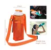 Bolsa para Botella de Agua con Bolsillo de Malla, Bolso Cruzado de Malla Portátil con Soporte para Teléfono, Portavasos Cruzado de Malla Aislado de Comercio Exterior Transfronterizo de Amazon
