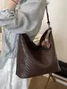 Bolso Casual de Gran Capacidad para Mujer 2026 Nuevo Versátil Tejido para Viajes Diarios Bolso de Hombro Único Bolso Cruzado Simple Bolso Tote
