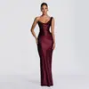 Vestido de Noche Sexy Europeo y Americano Transfronterizo Amazon de un Hombro sin Mangas con Ballenas 2026