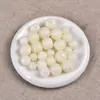 Jade Blanco Natural Raíz de Bodhi Estilo Antiguo Cuentas Barril Cuentas Redondas Cuentas Culturales Blancas para Jugar Accesorios Espaciadores para Pulseras Collares Venta al por Mayor