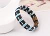 Pulsera multicolor para dama directa de fábrica pulsera de estudiante pulsera de moda tejida de piel de vaca nueva pulsera de cuero