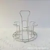 Estante de Hierro para Cerveza de Muestra, Cesta para Cerveza, Portavasos de Agua, Estante para Guardar Vasos, Cesta para Frutas, Cesta para Snacks, Estante Escurridor, Jabonera