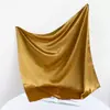 Pañuelo cuadrado de satén de 90 cm de color sólido para mujer transfronterizo, pañuelo para el cuello, pañuelo para la cabeza, satén, moda, brillante, seda, fabricantes, venta al por mayor
