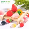 Micro-paisaje simulación fruta fresa burbuja espinosa modelo DIY bolsa ciega accesorios accesorios colgantes miniatura mini adornos pequeños