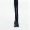 Corda para cós de calça em poliéster com ponta de silicone transparente, corda para calça esportiva, cordão para capuz de roupa, pode ser impressa com logotipo