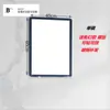 Espejo de Baño Inodoro Inodoro Espejo de Cristal Espejo Cuadrado Colgante de Pared Sin Perforaciones Colgante Horizontal Colgante Vertical Soporte de Espejo