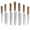 Conjunto de Facas de Chef Japonesas Forjadas à Mão em Aço Inoxidável Mais Vendido da Amazon para Uso Doméstico, Faca de Cozinha Afiada e Faca para Fatiar