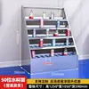 Gabinete para vasos de agua de acero inoxidable, gabinete de té de múltiples compartimentos, gabinete para guardar tazas de té de escuela, taller de fábrica, estante de almacenamiento para vasos de agua 304