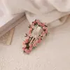 Grampo de Cabelo Flor Rosa Primavera Amor Prendedor de Cabelo Presilha Shark Clip Lateral Lateral BB Clip Grampo de Cabelo Acessório de Cabeça