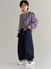 Pantalones de Otoño para Niños, Nuevo Estilo Primavera y Otoño 2026 Jeans para Niños, Pantalones Largos de Pierna Recta y Ancha para Niños de Otoño, Modernos y Geniales