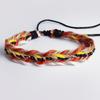 Pulseira de corda para casal em aço inoxidável D900 nova cor pulseira trançada para amigas de algodão pulseira criativa nova