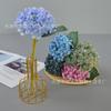 Pintura al óleo hortensia rama única tamaño pequeño estilo europeo bolsillo hortensia venta caliente transfronteriza arreglo floral guirnalda de Navidad diseño de salón de bodas
