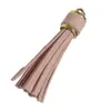 Amazon Colgante de Borla de Cuero 6cm Punta Corta Borla de Cuero Borla Colgante Pulsera de Perlas de Silicona Accesorios Venta al por Mayor