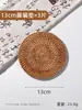 Tapete Isolante Térmico de Rattan Trançado para Mesa de Jantar Doméstica, Mesa de Trabalho, Anti-Queimadura para Xícara de Chá, Bule, Panela, Prato, Tigela, Mesa