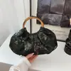 Nuevo Bolso de Cena Estilo Nacional Chino Bolso de Mano de Bambú para Mujer Bolso Pequeño de Mano Bolso de Viaje Cotidiano Tela de Gran Capacidad Bolso Qipao