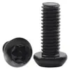 Acero al Carbono Grado 10.9 Cabeza de Sartén Negra Chapada en Torx con Tornillo de Seguridad de Postes Cabeza Redonda Tornillo Mecánico a Prueba de Manipulación M2M3M4M5