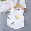 Chaleco de Algodón para Bebé, Capa Base para Todas las Estaciones, Chaleco Medio Espalda para Bebé, Estilo Nuevo para 0-1 Año, Camiseta Interior Protectora para la Barriga