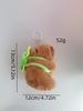 Otoño e invierno nuevo popular capabala muñeca de peluche de juguete capibara celebridad de Internet linda muñeca llavero colgante