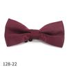 Pajarita para Hombre, Boda, Novio, Padrino de Boda, Borgoña, Padrinos de Boda, Traje Negro, Pajarita Negra de Doble Capa