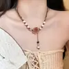Nuevo Collar Étnico de Mariposa Estilo Chino, Cadena Larga Tejida para Suéter de Nicho Vintage de Alta Gama, Cadena para Clavícula Melard