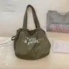 Bolsa Tote Casual Estilo Coreano Nuevo Verano 2026 Transfronteriza Moda Estampado de Letras Bolso de Mano Bolso de Hombro Único para Mujer