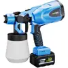 Pistola de Pintura Eléctrica con Batería de Litio Recargable para Uso Doméstico Pequeña Pistola Pulverizadora de Pintura Látex Máquina Pulverizadora de Pintura para Pulverizar Paredes