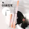 Conjunto de Pincéis para Unhas Artísticas Transfronteiriço, Conjunto Completo de Canetas para Pintura de Traço Fino, Canetas Quadradas e Redondas para Fototerapia, Canetas Funcionais, Canetas de Crisântemo de Outono
