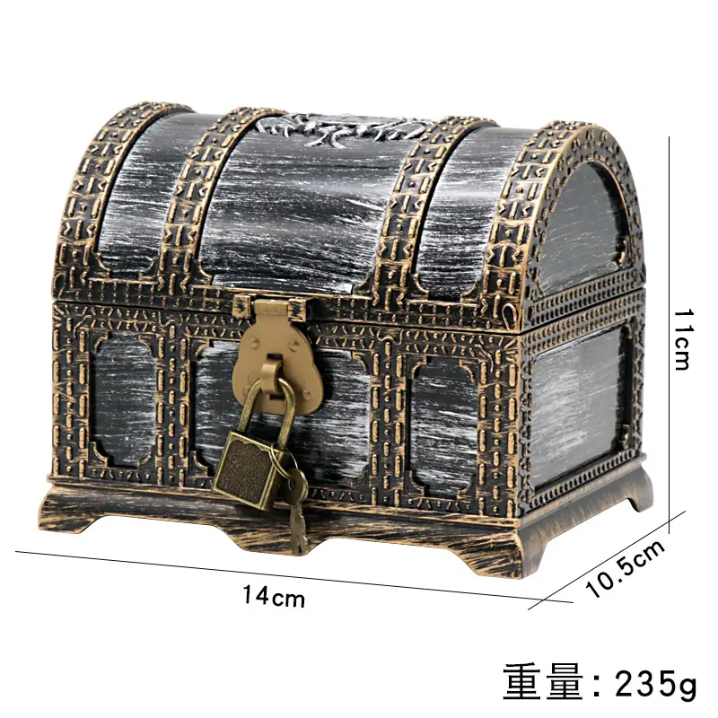中号仿古宝箱D款
