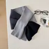 Diseño Coreano Bufanda Fina Estrecha de Lana Pura Otoño e Invierno Color Dopamina Bufanda Decorativa de Lana Tejida para Niños y Niñas